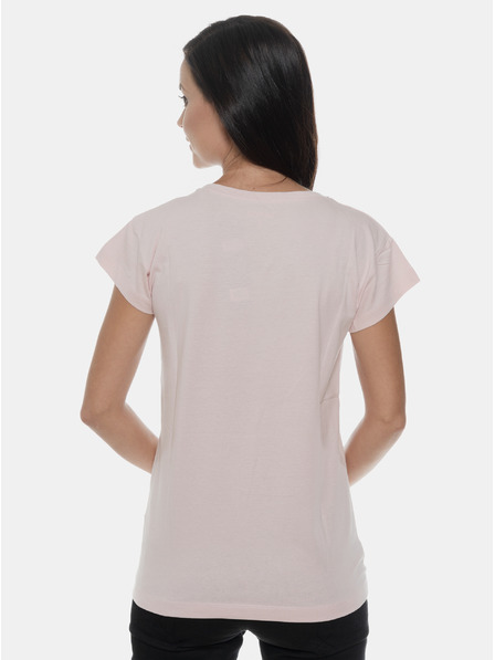 Sam 73 Rosa bedrucktes Damen-T-Shirt SAM 73