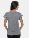 Sam 73 Graues gemustertes Damen T-Shirt SAM 73