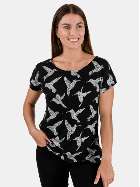 Sam 73 Schwarzes Damen-T-Shirt SAM 73