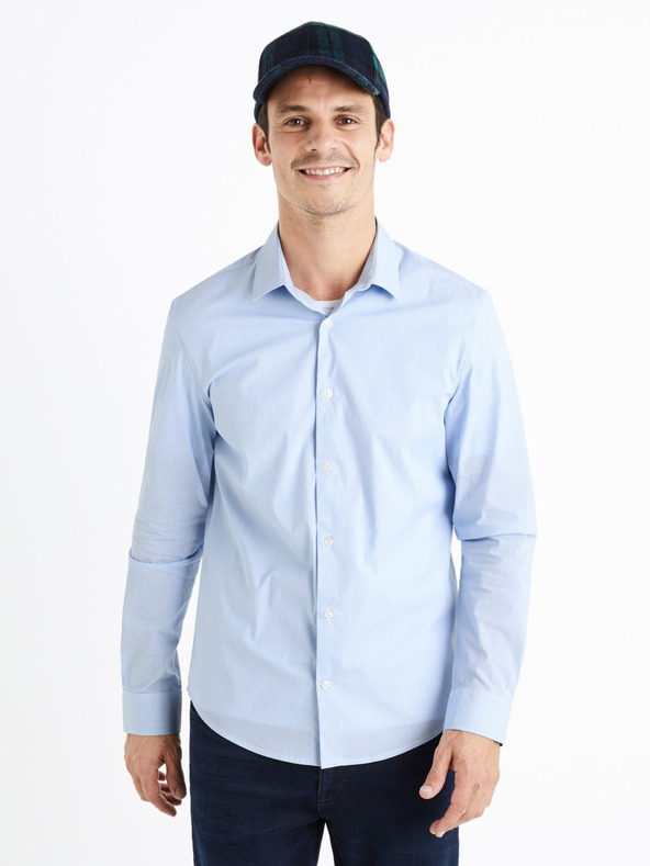 Celio Kariertes Hemd Slim Masantal2 Celio