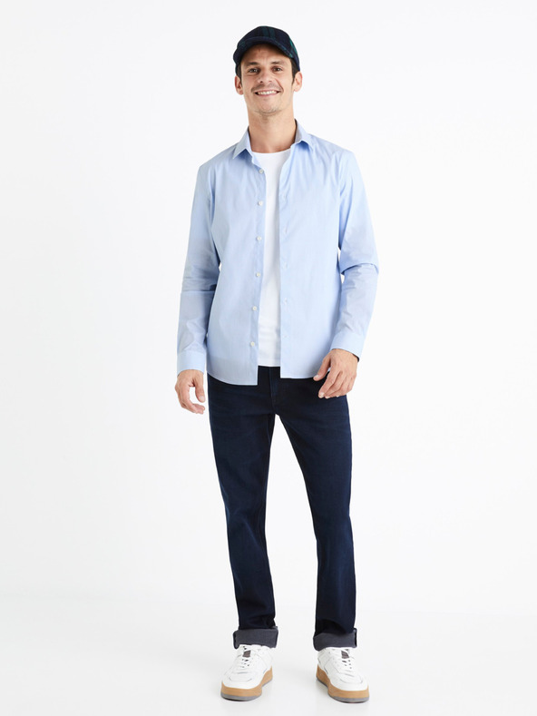 Celio Kariertes Hemd Slim Masantal2 Celio