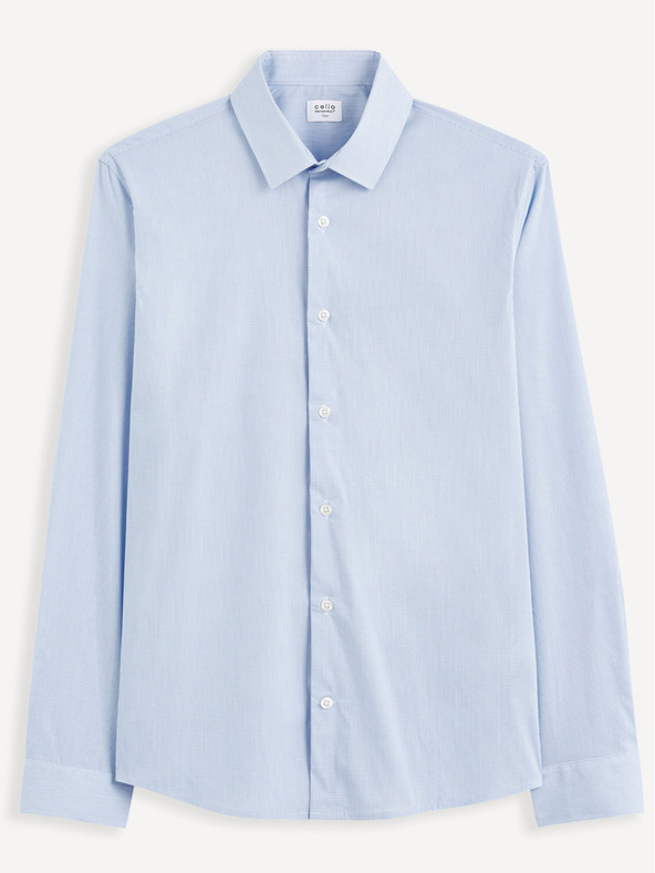 Celio Kariertes Hemd Slim Masantal2 Celio