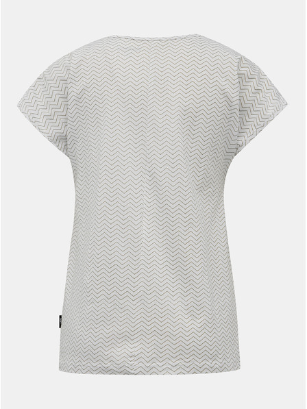 Sam 73 Weißes gemustertes Damen-T-Shirt SAM 73
