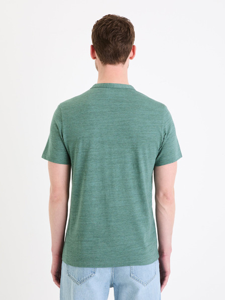 Celio Grünes Herren-Button-Down-Hemd Celio Cegeti