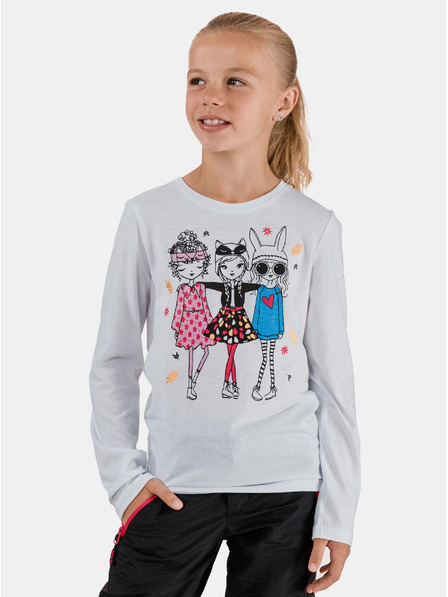 Sam 73 Weißes Mädchen-T-Shirt mit Aufdruck SAM 73 Camilla