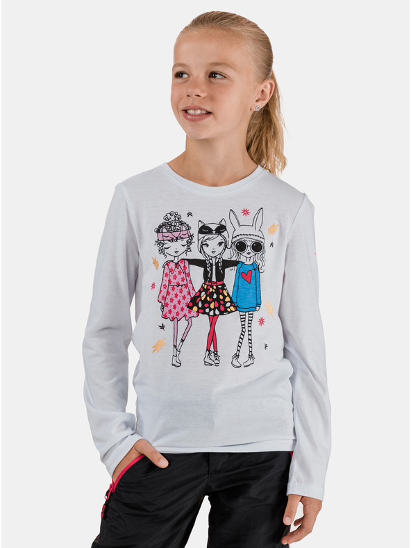 Sam 73 Weißes Mädchen-T-Shirt mit Aufdruck SAM 73 Camilla