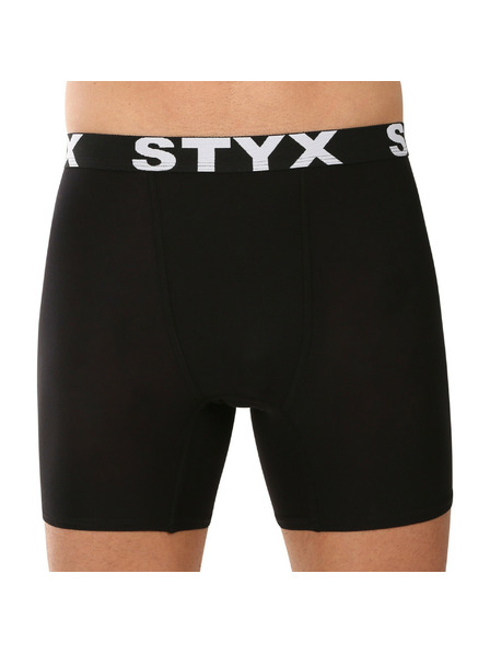 Styx Herren Boxershorts Styx lang Sportgummi schwarz