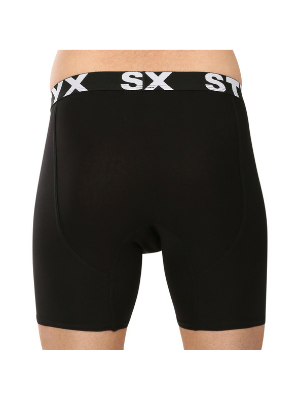 Styx Herren Boxershorts Styx lang Sportgummi schwarz