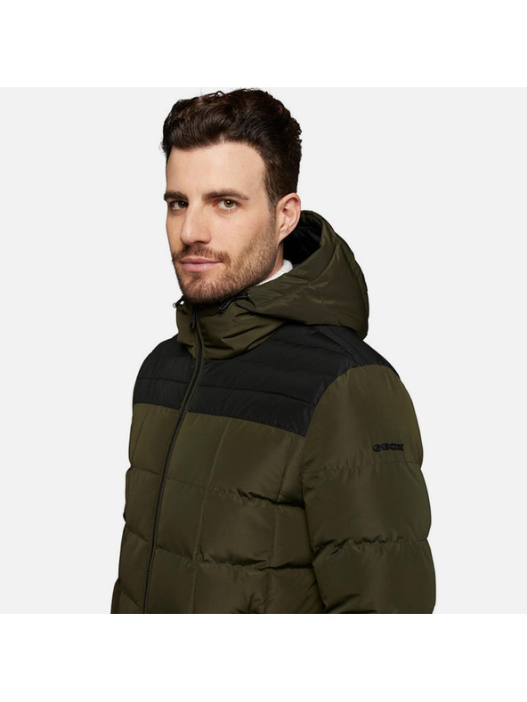 Geox Dunkelgrüne Herren-Jacke Geox Magnete Hoojkt