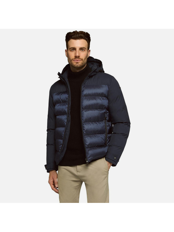 Geox Blaue Herren-Jacke Geox Sapienza Hoojkt