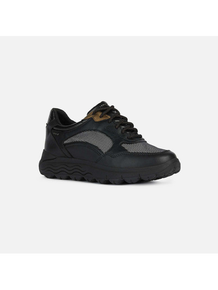 Geox Schwarze Damen Geox Spherica Turnschuhe