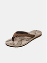 Sam 73 Braune gemusterte Damen-Flip-Flops SAM 73