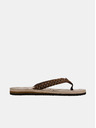 Sam 73 Braune gemusterte Damen-Flip-Flops SAM 73