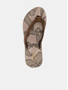Sam 73 Braune gemusterte Damen-Flip-Flops SAM 73