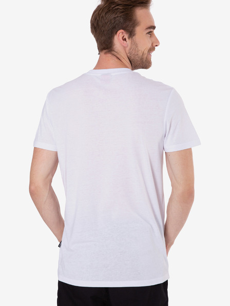 Sam 73 Weißes bedrucktes Herren-T-Shirt SAM 73