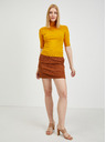 Orsay Gelber Damen Kurzarmpullover ORSAY