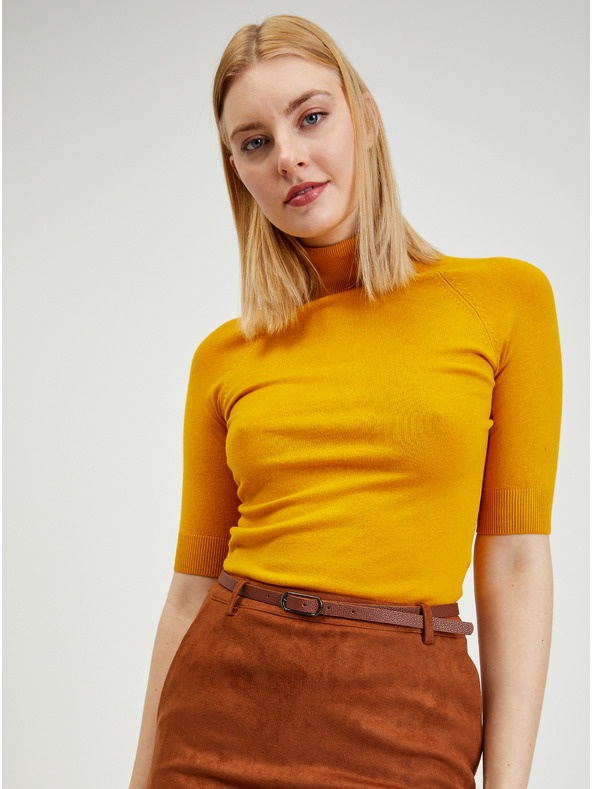 Orsay Brauner Damenrock aus Wildleder ORSAY