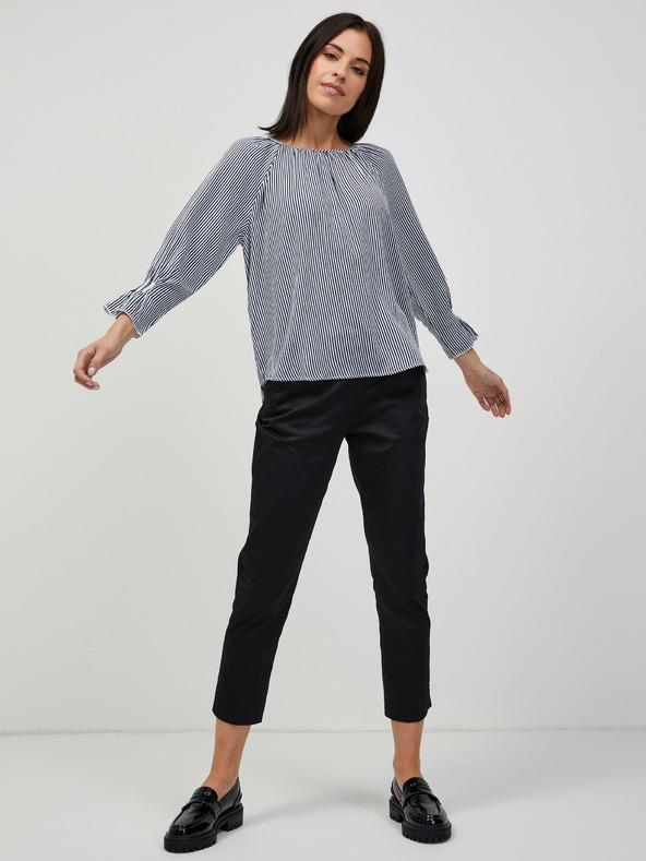 Orsay Blau gestreifte Bluse ORSAY