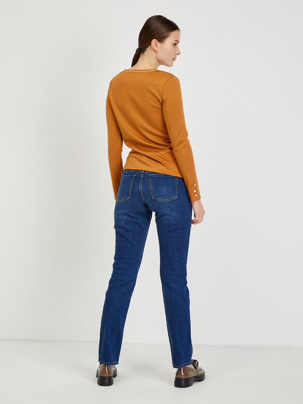 Orsay Braunes langärmeliges Damen-T-Shirt ORSAY