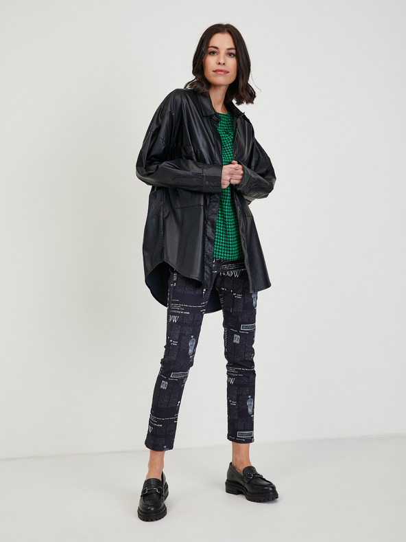 Orsay Grüne gemusterte Damenbluse ORSAY