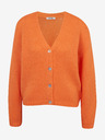 Orsay Orangefarbene Damen-Strickjacke ORSAY