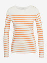 Orsay Orange-weiß gestreiftes Damen-T-Shirt ORSAY
