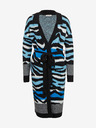 Orsay Blau-schwarz gemusterte Damen Strickjacke ORSAY