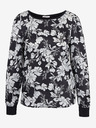 Orsay Weiße und schwarze Damenbluse mit Blumenmuster ORSAY