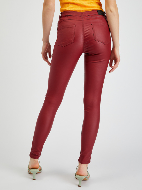 Orsay Burgunderrote skinny fit Damenhose ORSAY