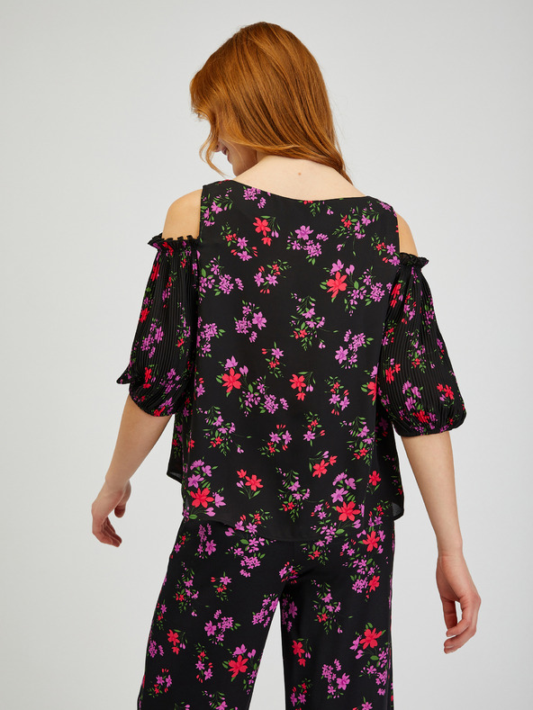 Orsay Schwarze geblümte Bluse ORSAY