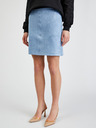Orsay Hellblauer Damenrock Wildleder ORSAY