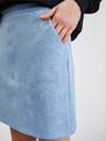 Orsay Hellblauer Damenrock Wildleder ORSAY