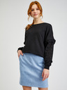 Orsay Hellblauer Damenrock Wildleder ORSAY