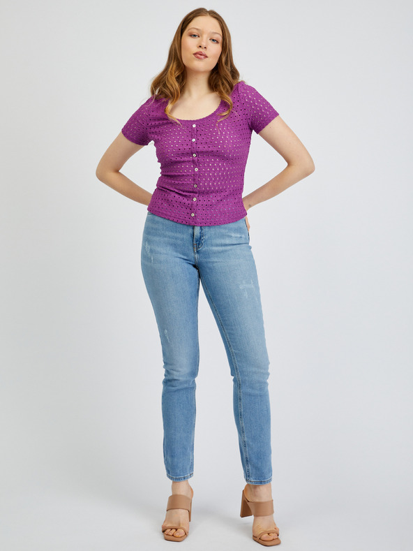 Orsay Lila Damen-T-Shirt ORSAY