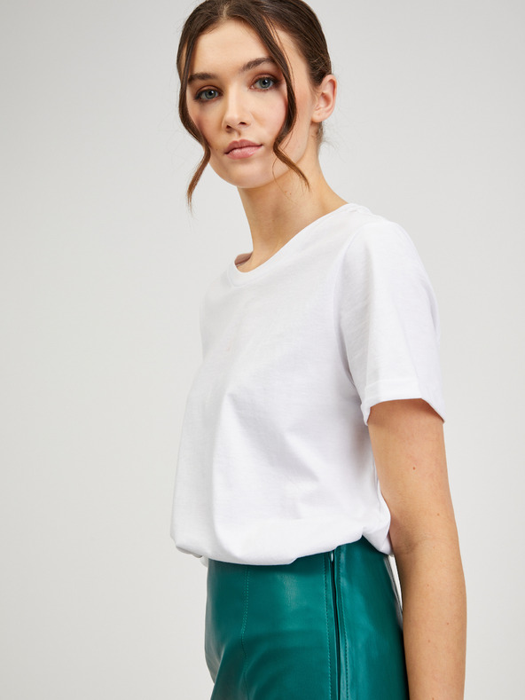 Orsay Grüner Damen Kunstlederrock ORSAY