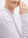 Orsay Hellvioletter leichter Damen Pullover mit Karomuster ORSAY