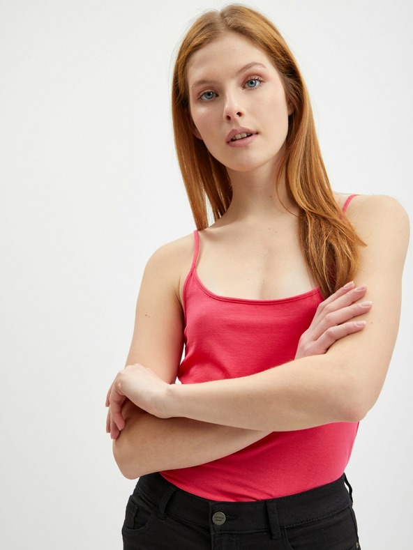 Orsay Dunkelrosa Damen Basic Tank Top ORSAY