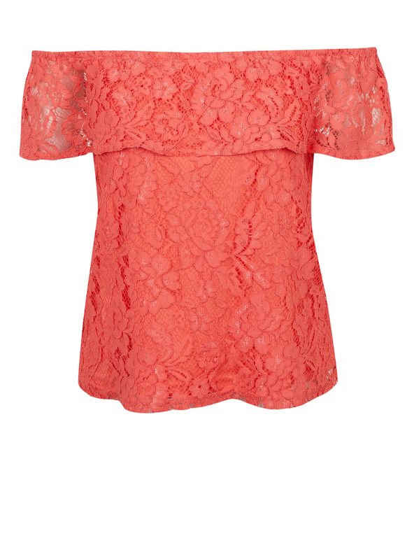 Orsay Rosa Damen-Spitzenbluse ORSAY