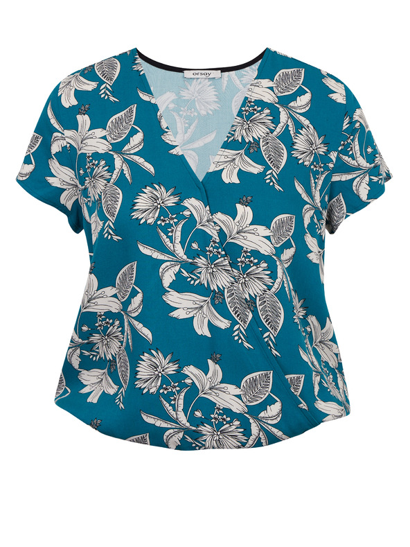 Orsay Petrolfarbene Damenbluse ORSAY