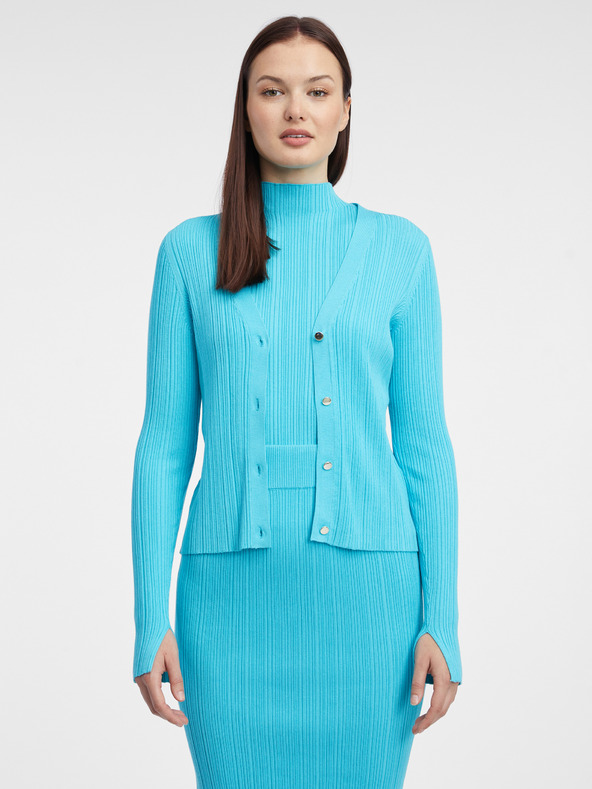 Orsay Blaue Damen Strickjacke ORSAY