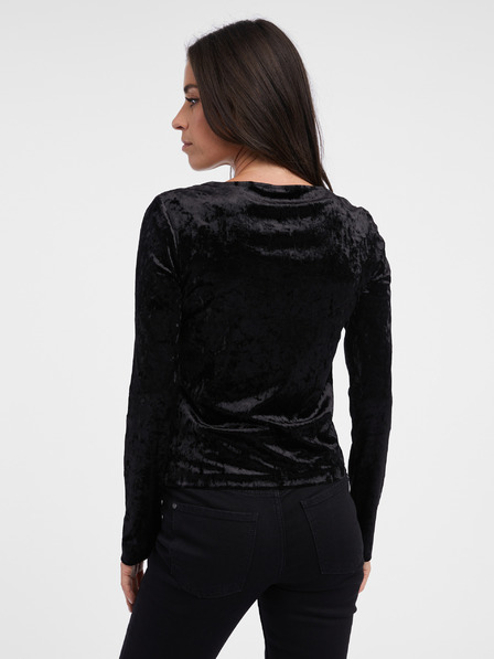 Orsay Schwarzes Damen-Oberteil aus Samt ORSAY