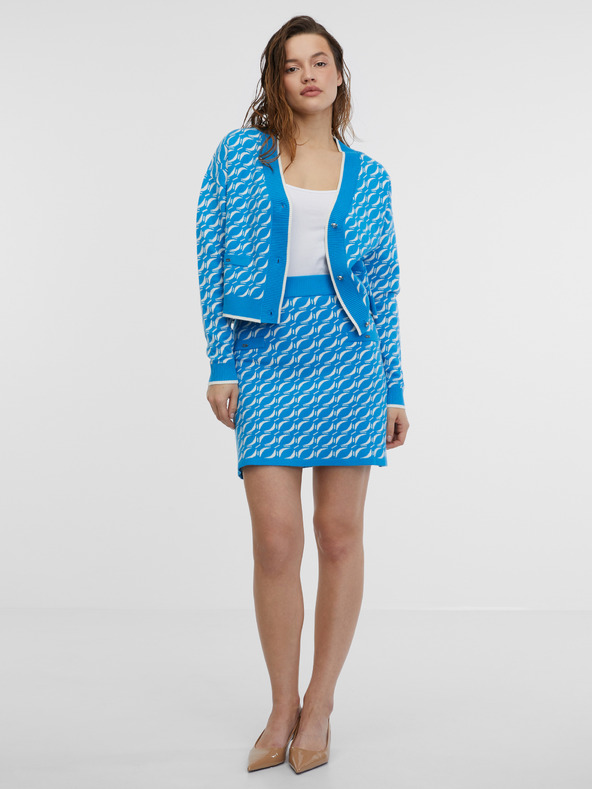 Orsay Blauer Damen-Pullover-Rock ORSAY