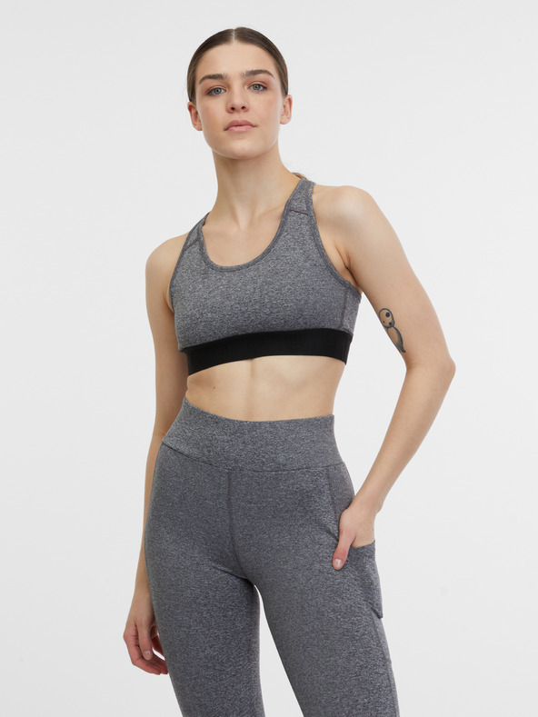 Orsay Grau gestromter Damen-Sport-BH ORSAY