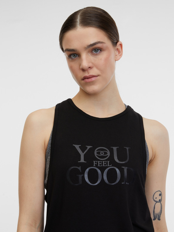 Orsay Schwarzes Damen-Sport-Tank-Top ORSAY