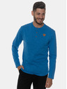 Sam 73 Blaues Herren T-Shirt mit Knöpfen SAM 73