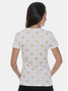 Sam 73 Weißes bedrucktes Damen-T-Shirt SAM 73