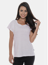 Sam 73 Hellrosa gemustertes Damen T-Shirt SAM 73
