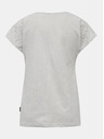 Sam 73 Weißes gemustertes Damen-T-Shirt SAM 73