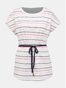 Sam 73 Rosa-weißes gestreiftes Damen T-Shirt SAM 73