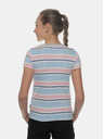 Sam 73 Hellblaues gestreiftes Mädchen-T-Shirt SAM 73